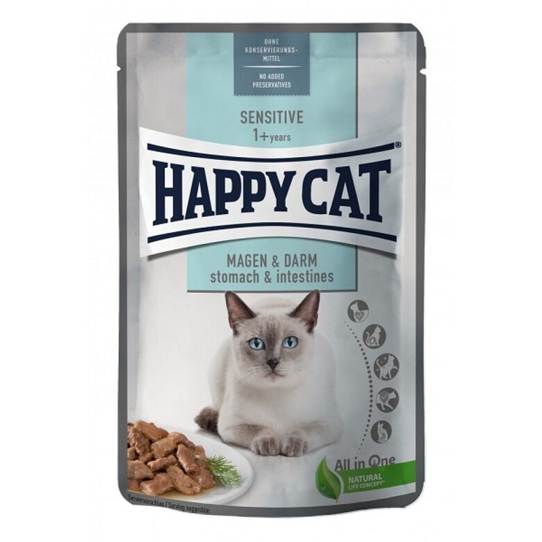 Happy Cat Meat in Sauce - Sensitive Magen & Darm 85 g